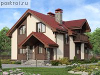 M-144-1P проект двухэтажного дома из газобетона размером 9 на 11 