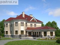 M-356-1K проект двухэтажного коттеджа из кирпича размером 17 на 24 