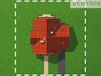 A-191-1D проект одноэтажного деревянного коттеджа из бруса с мансардой и гаражом размером 10 на 12 