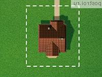 A-194-1K проект одноэтажного коттеджа из кирпича с мансардой размером 9 на 9 