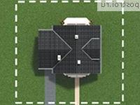 A-247-1P проект одноэтажного дома из пеноблоков с мансардой и гаражом размером 9 на 13 