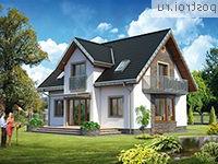 A-248-1P проект одноэтажного дома из газобетона с мансардой размером 10 на 13 