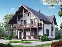 D-168-1P проект двухэтажного дома из пеноблоков размером 10 на 11