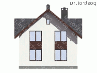 D-168-1P проект двухэтажного дома из пеноблоков размером 10 на 11 - вид сзади D-168-1P проект двухэтажного дома из пеноблоков размером 10 на 11 - вид сзади