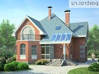 E-181-1P проект двухэтажного дома из пеноблоков размером 15 на 11 