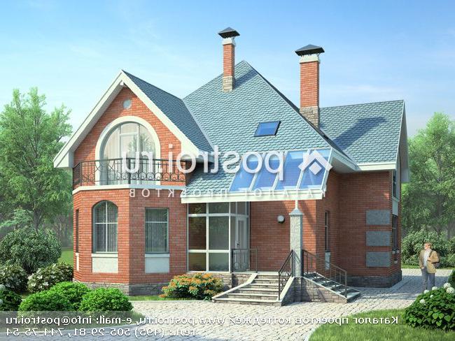 E-181-1P проект двухэтажного дома из пеноблоков размером 15 на 11 