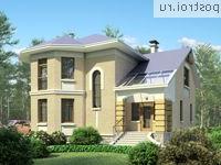 E-204-1P проект двухэтажного дома из пенобетона размером 11 на 11 