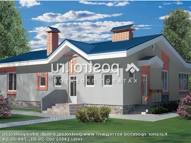 F-119-1P проект одноэтажного коттеджа из газобетона размером 12 на 14 F-119-1P проект одноэтажного коттеджа из газобетона размером 12 на 14