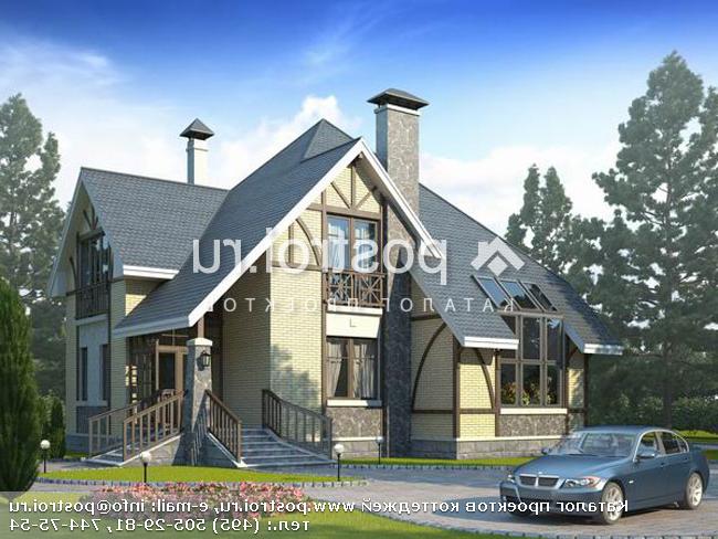 F-159-1P проект двухэтажного дома из пеноблоков размером 14 на 13 