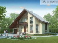 F-181-2P проект одноэтажного дома из пеноблоков с мансардой и гаражом размером 14 на 11 