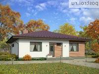 G-111-3P проект одноэтажного коттеджа из пенобетона размером 12 на 12 