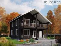 G-142-1D проект одноэтажного деревянного дома из бруса с мансардой размером 13 на 8 