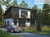 G-144-1P проект одноэтажного дома из газобетона с мансардой размером 12 на 8