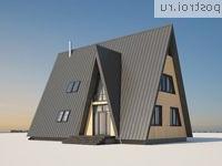 G-144-1S проект одноэтажного каркасного дома с мансардой размером 15 на 9