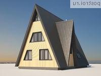 G-144-1S проект одноэтажного каркасного дома с мансардой размером 15 на 9