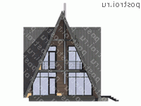 G-144-1S проект одноэтажного каркасного дома с мансардой размером 15 на 9 - вид справа