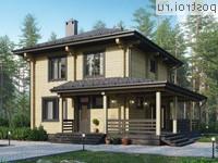 G-145-1D проект двухэтажного деревянного дома из бруса размером 10 на 10 