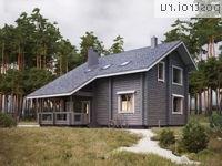 G-146-1D проект одноэтажного деревянного дома из бруса с мансардой размером 11 на 12 