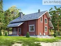 G-151-1D проект одноэтажного деревянного коттеджа из бруса с мансардой размером 11 на 15 