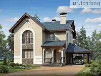 G-172-2P проект двухэтажного дома из пеноблоков с гаражом размером 15 на 9 