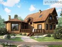 G-181-1D проект двухэтажного деревянного дома из бревна размером 10 на 18 
