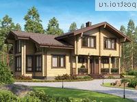 G-188-1D проект одноэтажного деревянного дома из бруса с мансардой размером 12 на 14 