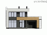 G-189-1M проект двухэтажного монолитного дома с гаражом размером 12 на 14 - вид спереди G-189-1M проект двухэтажного монолитного дома с гаражом размером 12 на 14 - вид спереди