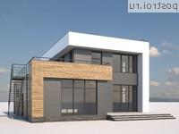 G-189-1M проект двухэтажного монолитного дома с гаражом размером 12 на 14 