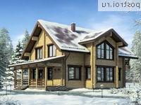 G-207-1D проект двухэтажного деревянного дома из бруса размером 12 на 11 