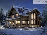 G-207-1D проект двухэтажного деревянного дома из бруса размером 12 на 11 