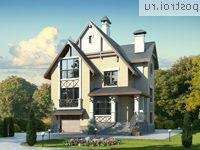 G-209-1K проект двухэтажного дома из кирпича с цоколем и гаражом размером 11 на 10 