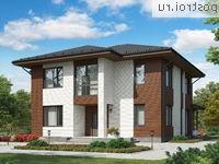 G-221-3P проект двухэтажного дома из пенобетона размером 13 на 14