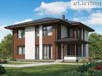 G-221-3P проект двухэтажного дома из пенобетона размером 13 на 14