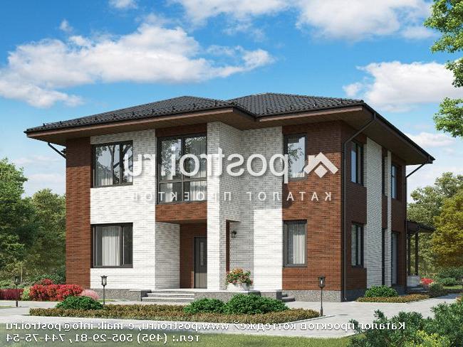 G-221-3P проект двухэтажного дома из пенобетона размером 13 на 14