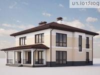 G-249-1K проект двухэтажного дома из кирпича размером 13 на 13