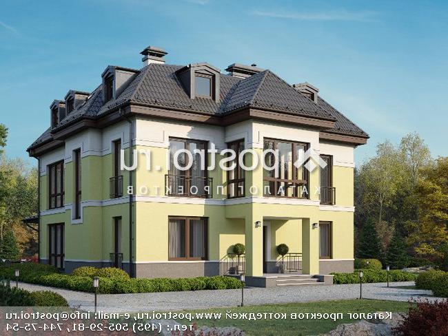 G-368-1P проект двухэтажного дома из газобетона с мансардой размером 13 на 13 G-368-1P проект двухэтажного дома из газобетона с мансардой размером 13 на 13