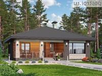 H-090-1P проект одноэтажного дома из пеноблока размером 11 на 11