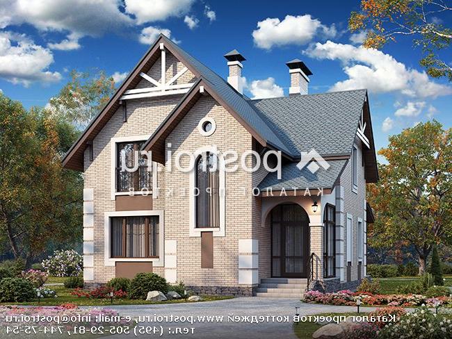 H-123-1K проект двухэтажного дома из кирпича размером 13 на 9 