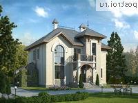 H-181-1P проект двухэтажного дома из пеноблоков с мансардой размером 10 на 11