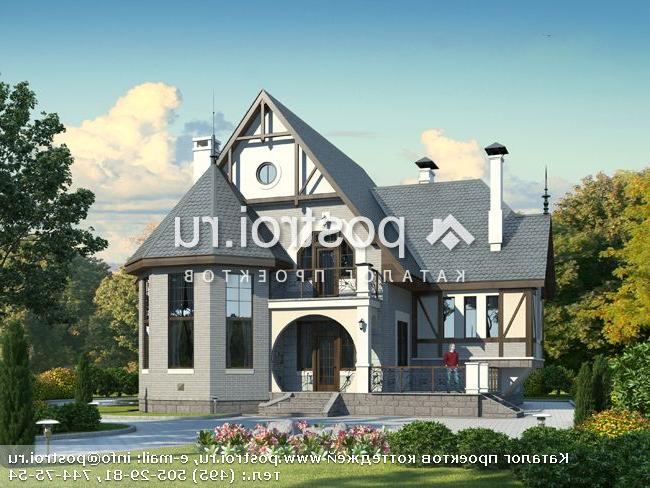 H-256-1P проект двухэтажного коттеджа из пеноблоков с мансардой размером 17 на 13 H-256-1P проект двухэтажного коттеджа из пеноблоков с мансардой размером 17 на 13