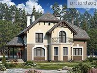 H-275-1P проект двухэтажного дома из пеноблоков с мансардой размером 12 на 15 