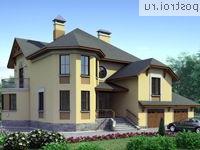 H-292-1P проект двухэтажного дома из пенобетона с гаражом размером 16 на 15