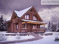 I-137-1D проект двухэтажного деревянного дома из бревна размером 10 на 8 