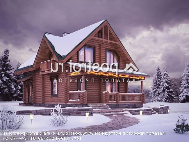 I-137-1D проект двухэтажного деревянного дома из бревна размером 10 на 8 