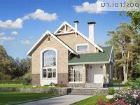 J-170-2P проект двухэтажного коттеджа из пеноблоков размером 13 на 13 