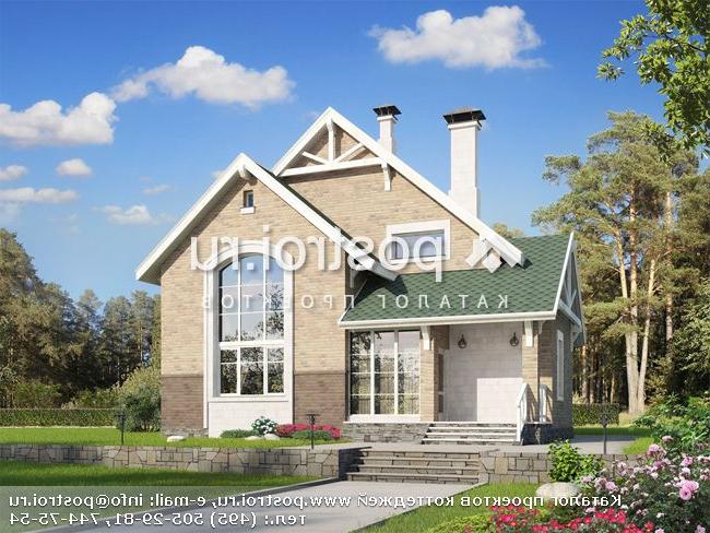 J-170-2P проект двухэтажного коттеджа из пеноблоков размером 13 на 13 