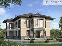 J-247-1P проект двухэтажного дома из газобетона размером 14 на 13