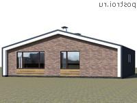 K-131-2P проект одноэтажного дома из газобетона размером 13 на 12