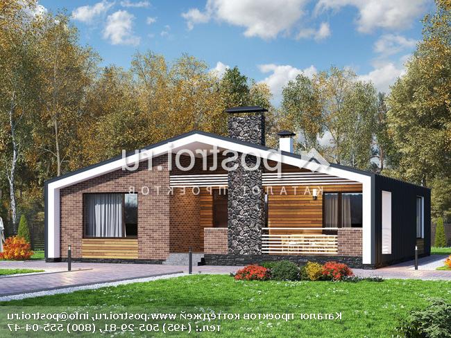 K-131-2P проект одноэтажного дома из газобетона размером 13 на 12