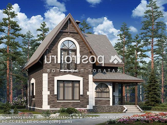 L-115-2P проект двухэтажного коттеджа из пенобетона размером 9 на 8 